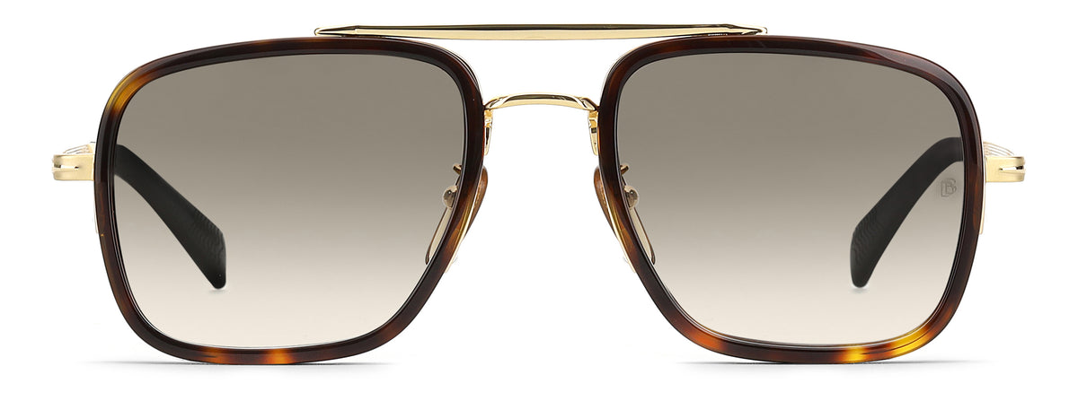 David Beckham DB 7002/S Gold Havana/ Green Lens