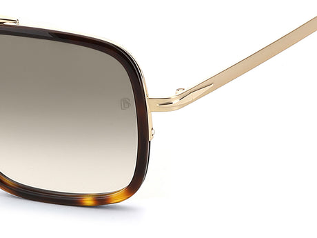 David Beckham DB 7002/S Gold Havana/ Green Lens