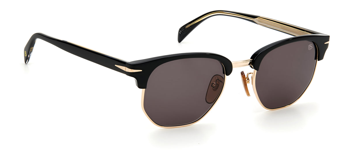 David Beckham DB 1002/S Black Gold/ Grey Lens 51 / Plastic / Acetate