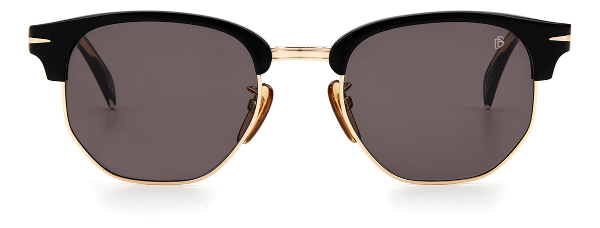 David Beckham DB 1002/S Black Gold/ Grey Lens 51 / Plastic / Acetate