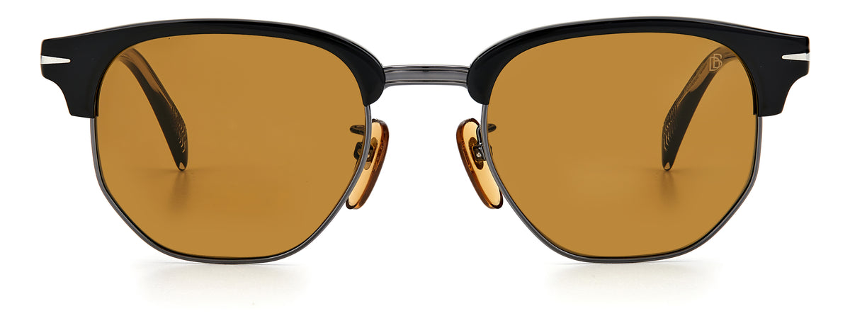 David Beckham DB 1002/S Black/ Brown Lens 51 / Glass Lens / Acetate
