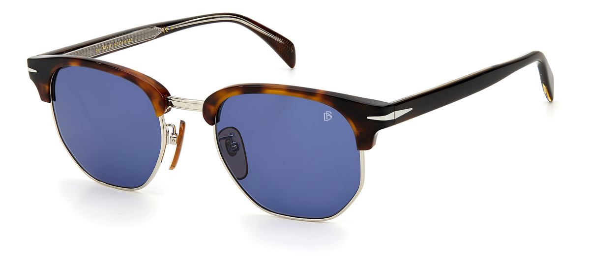 David Beckham DB 1002/S Brown Havana/ Blue Lens 51 / CR-39 Organic / Acetate