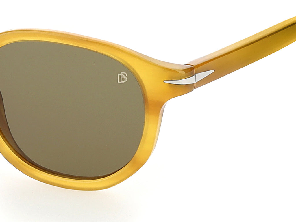 David Beckham DB 1007/S Yellow Horn/ Green Lens