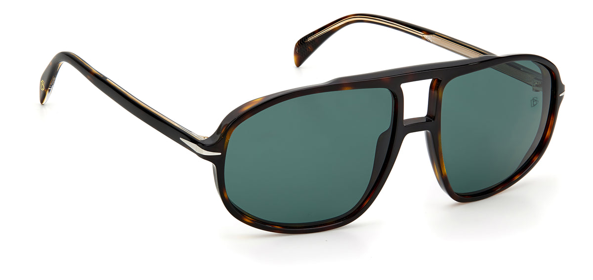 David Beckham DB 1000/S Havana/ Green Lens