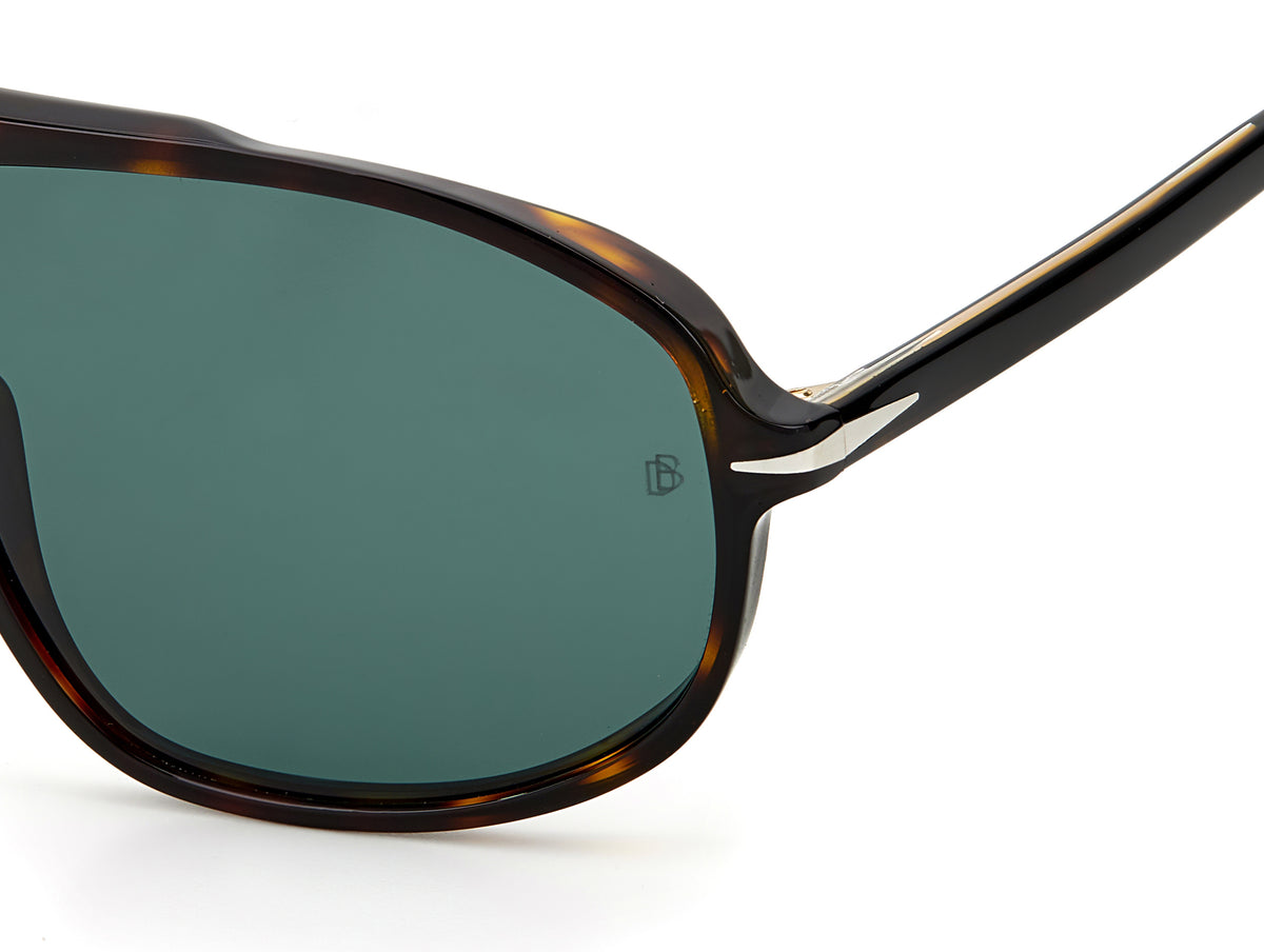 David Beckham DB 1000/S Havana/ Green Lens