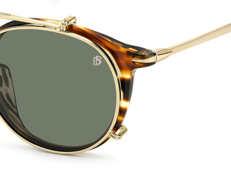 David Beckham DB 1003/G/CS Brown Horn/ Green Lens