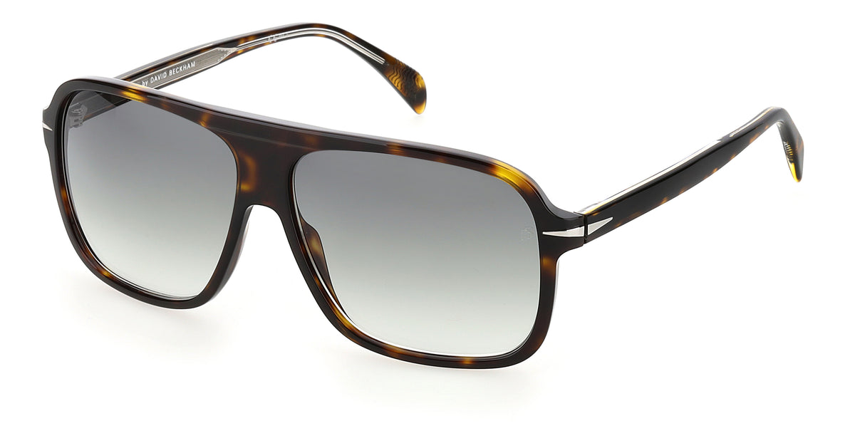 David Beckham Sunglasses DB 7008/S Havana/ Green Lens