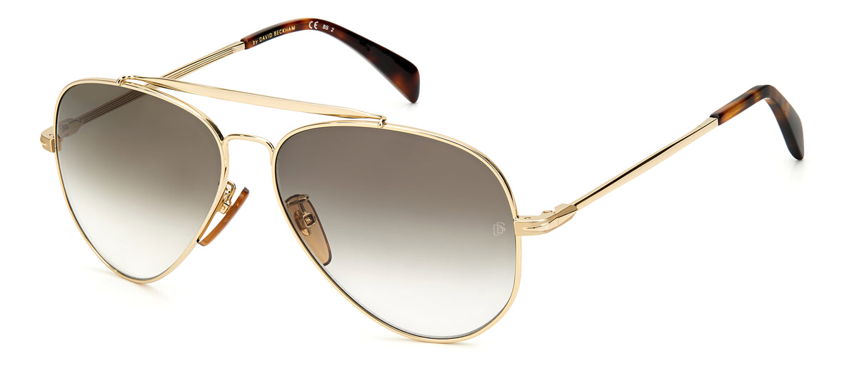 David Beckham DB 1004/S Gold/ Grey Lens