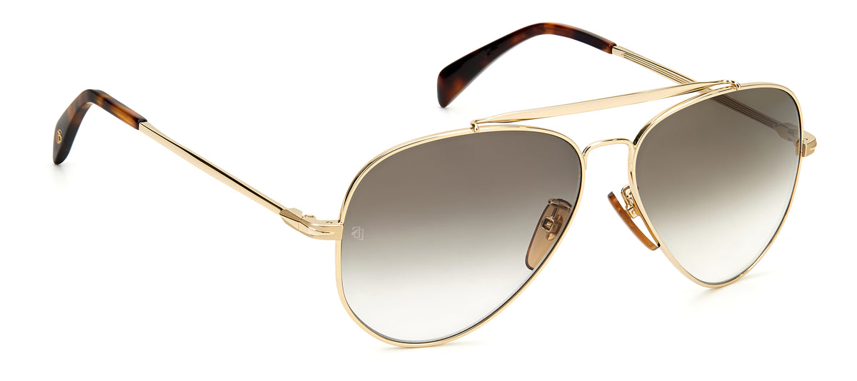 David Beckham DB 1004/S Gold/ Grey Lens