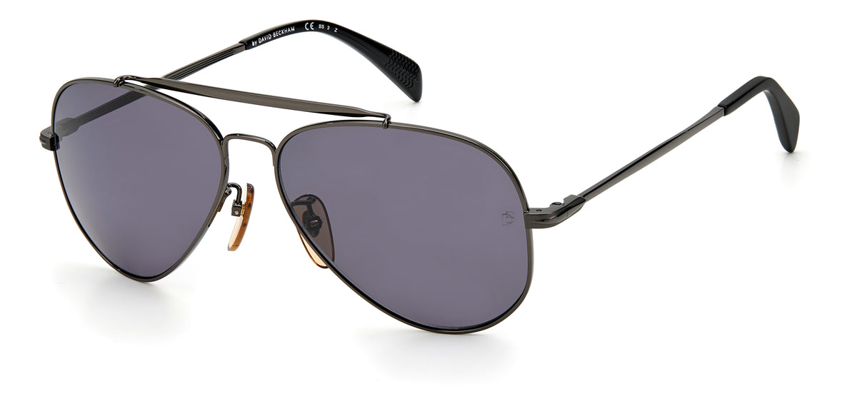 David Beckham DB 1008/S Brown Horn/ Blue Lens