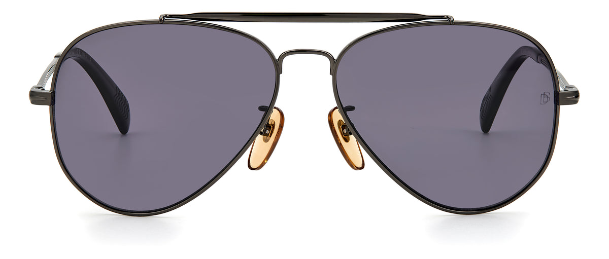 David Beckham DB 1008/S Brown Horn/ Blue Lens