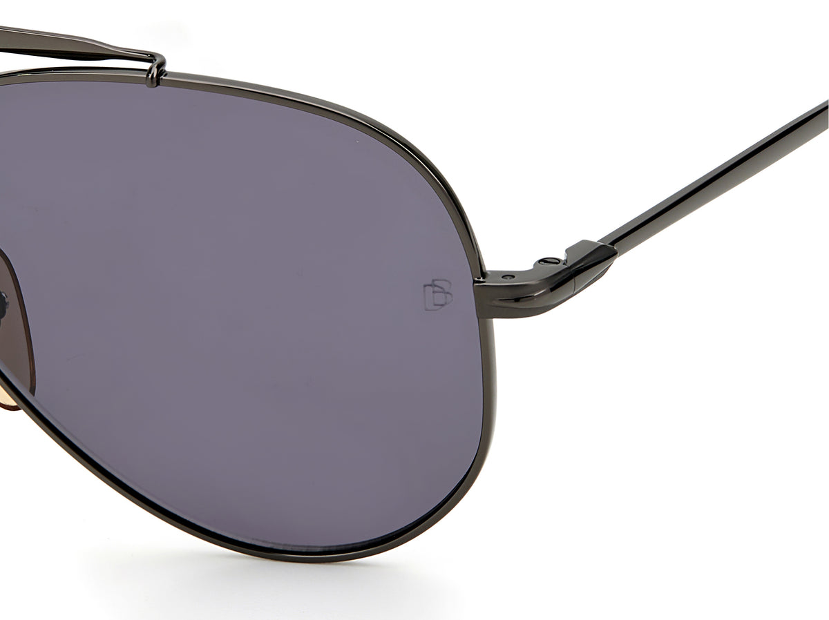 David Beckham DB 1008/S Brown Horn/ Blue Lens