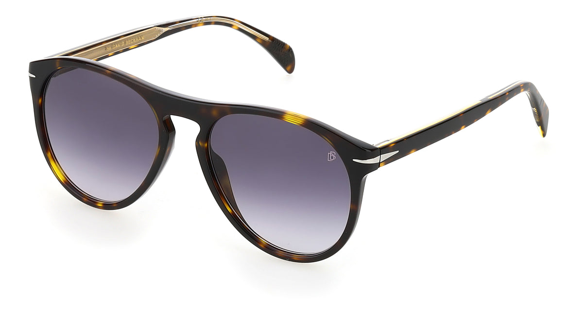 David Beckham DB 1008/S Brown Horn/ Blue Lens