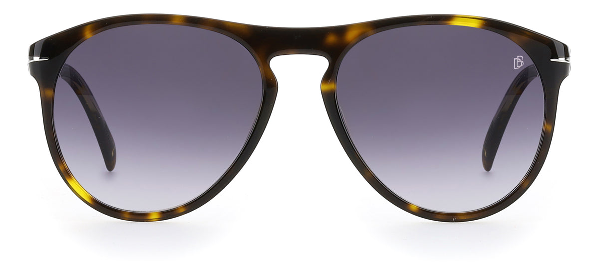 David Beckham DB 1008/S Brown Horn/ Blue Lens