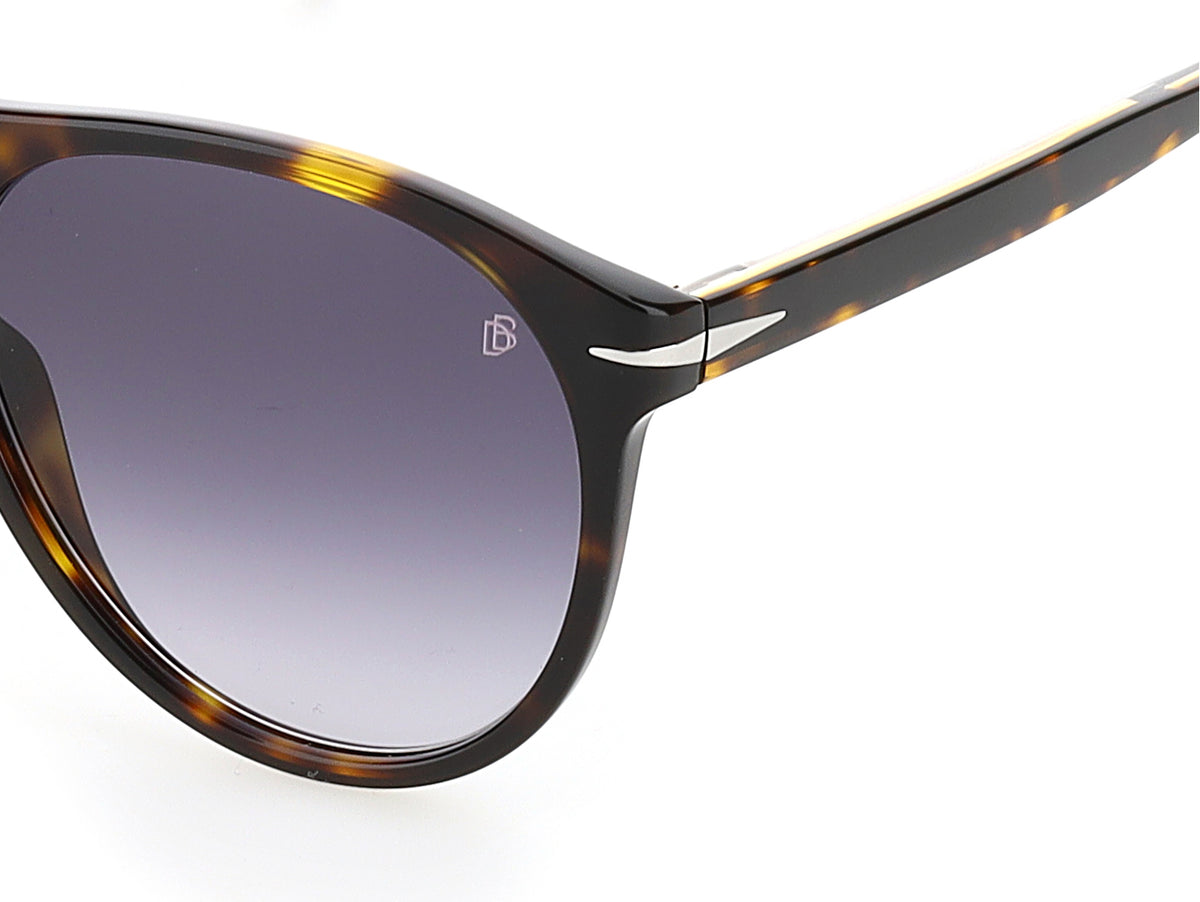 David Beckham DB 1008/S Brown Horn/ Blue Lens