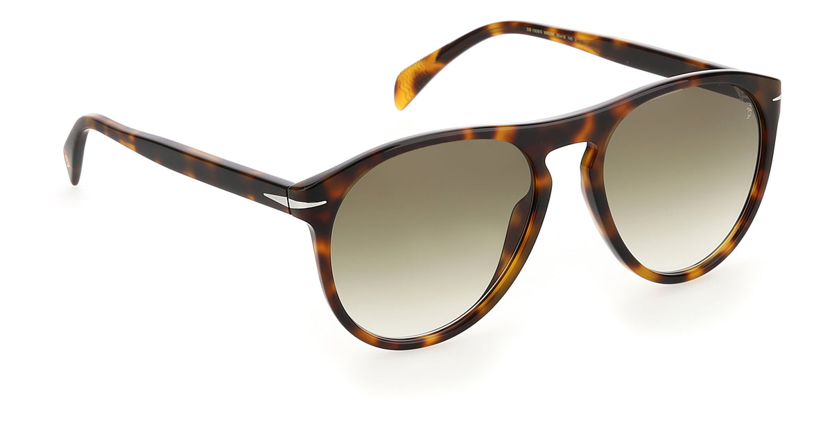 David Beckham DB 1008/S Brown Horn/ Blue Lens