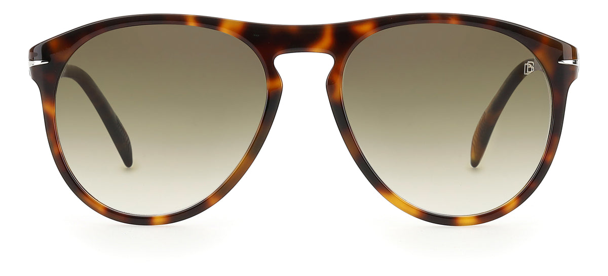 David Beckham DB 1008/S Brown Horn/ Blue Lens