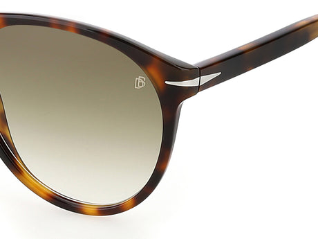 David Beckham DB 1008/S Brown Horn/ Blue Lens