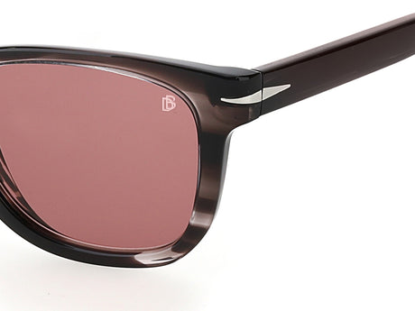 David Beckham DB 1006/S Grey Horn/ Purple Lens