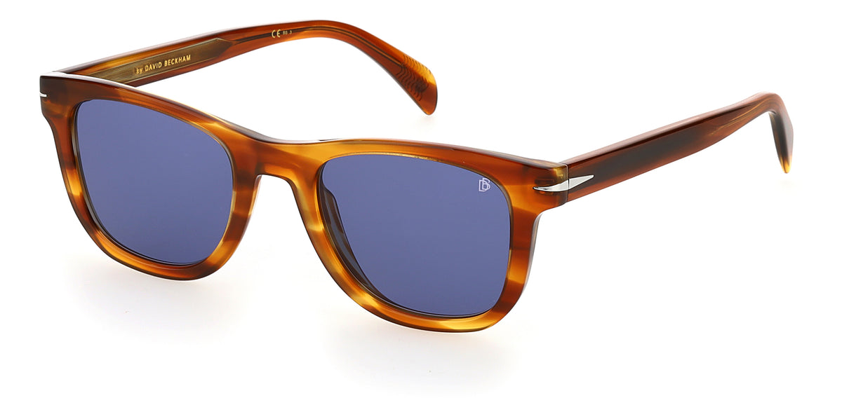 David Beckham DB 1006/S Brown Horn/ Blue Lens