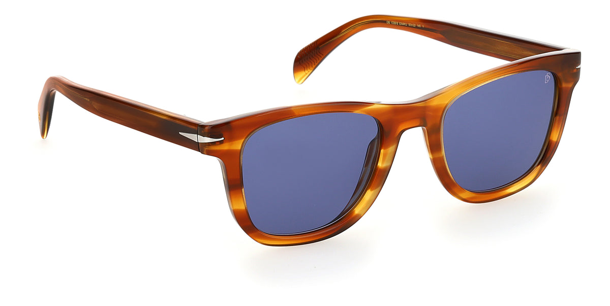 David Beckham DB 1006/S Brown Horn/ Blue Lens
