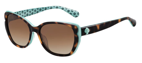 Kate Spade Augusta/G/S 203165 Havana Pattern Green/ Brown Shaded Polarized