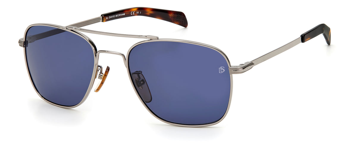 David Beckham DB 7019/S Ruthenium/ Blue Lens 55 / Plastic / Metal