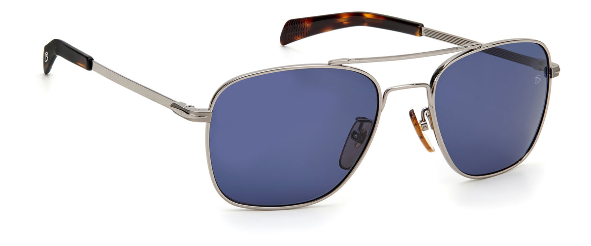 David Beckham DB 7019/S Ruthenium/ Blue Lens 55 / Plastic / Metal