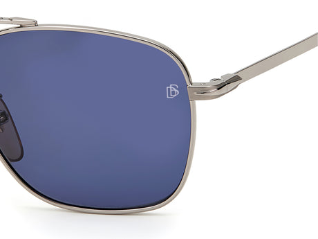 David Beckham DB 7019/S Ruthenium/ Blue Lens 55 / Plastic / Metal