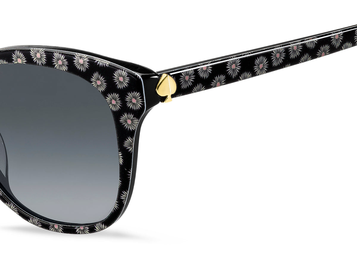 Kate Spade Bianka/G/S 203281 Black Pattern White/ Dark Grey Shaded