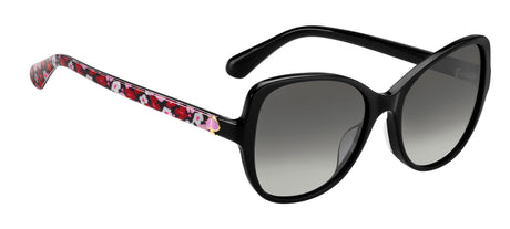 Kate Spade Esmae/G/S 203283 Black Pattern Violet/ Grey Shaded Polarized