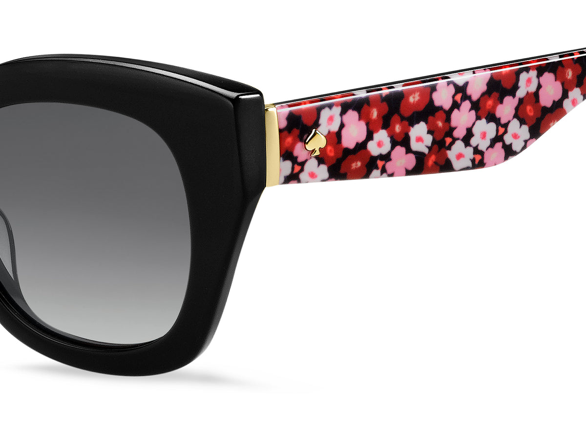 Kate Spade Jalena/S 200680 Black Pattern Violet/ Dark Grey Shaded