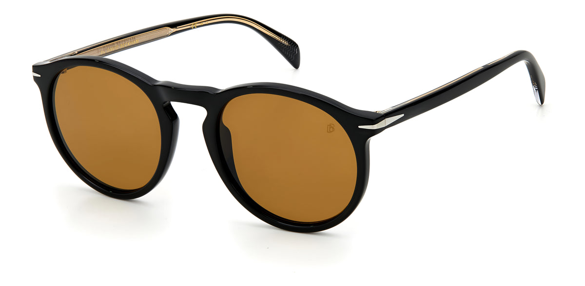 David Beckham DB 1009/S Black/ Brown Lens