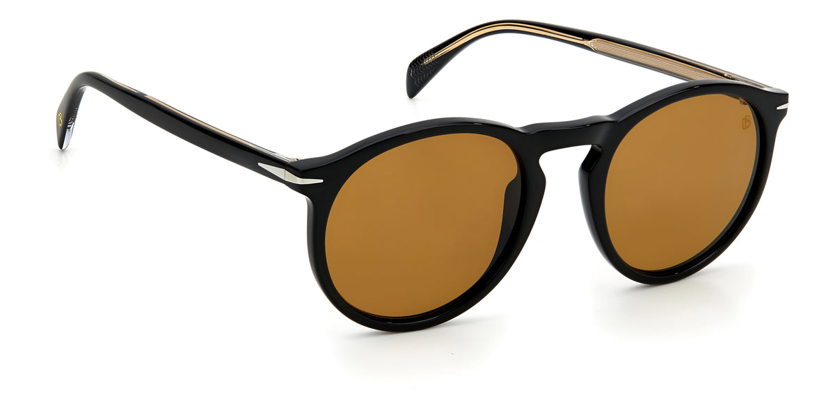 David Beckham DB 1009/S Black/ Brown Lens