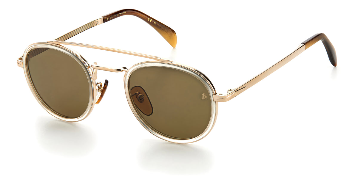 David Beckham DB 7033/S Red Havana/ Green Lens