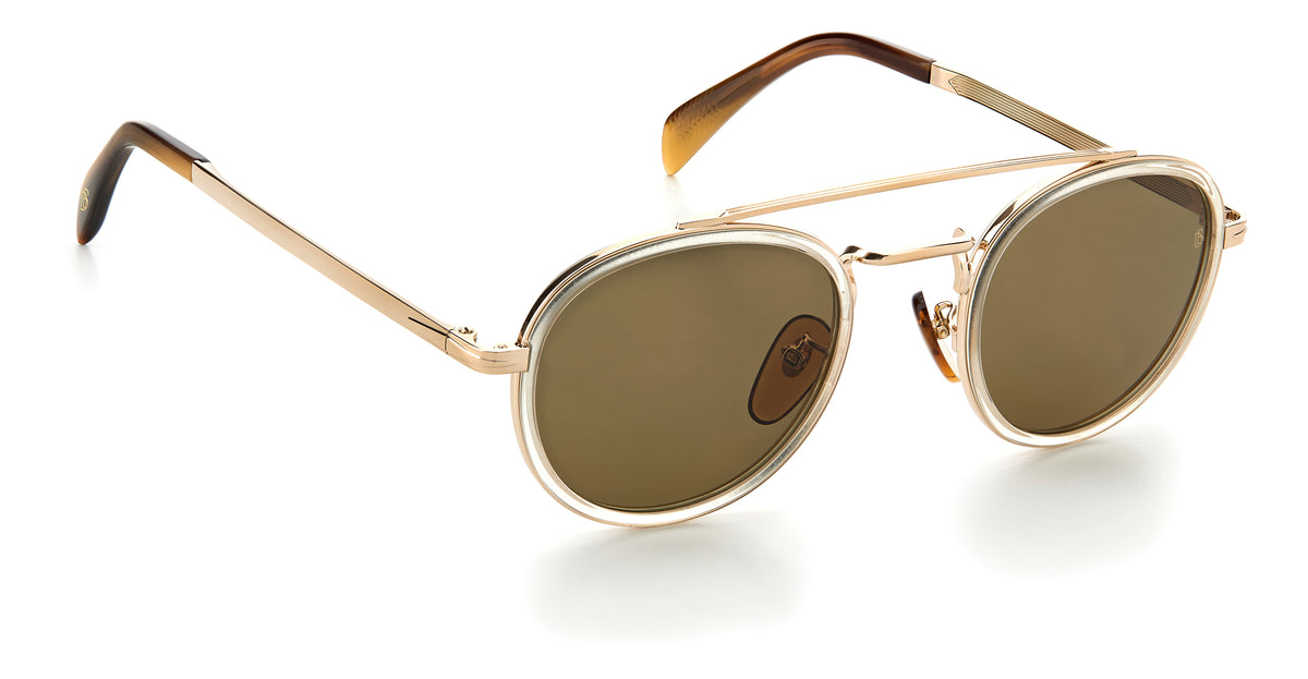 David Beckham DB 7033/S Red Havana/ Green Lens