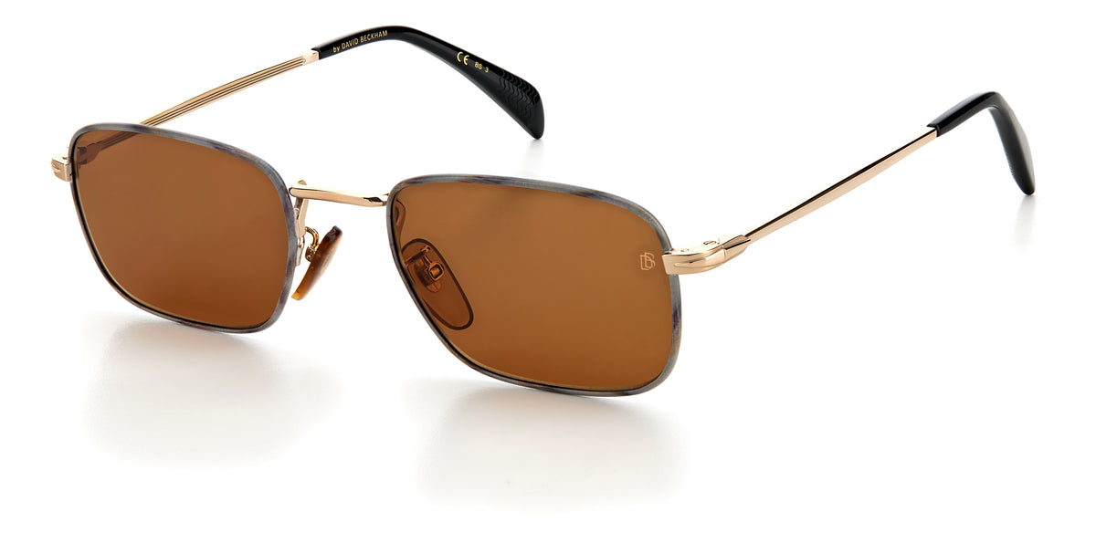 David Beckham DB 7033/S Red Havana/ Green Lens