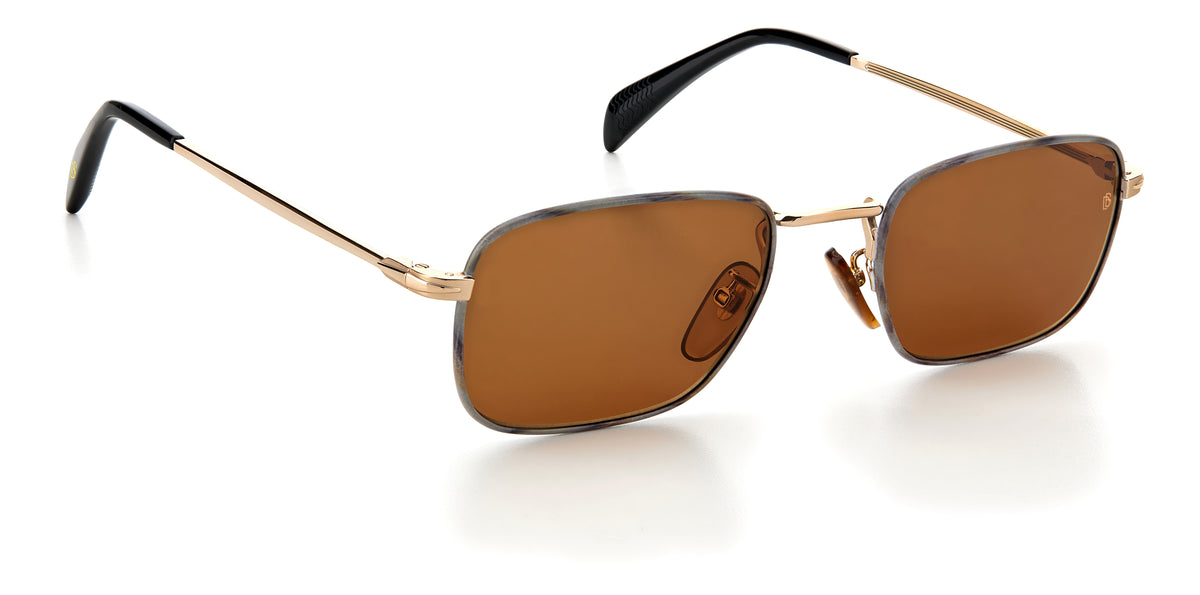 David Beckham DB 7033/S Red Havana/ Green Lens