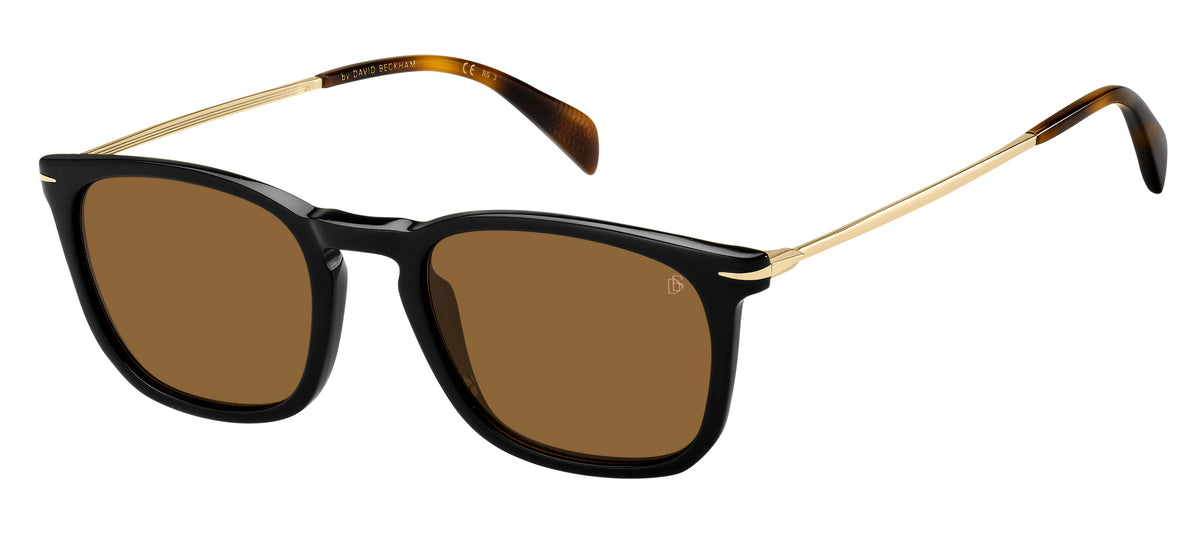 David Beckham DB 1034/S Black/ Grey Lens Polarised 53 / Plastic / Acetate
