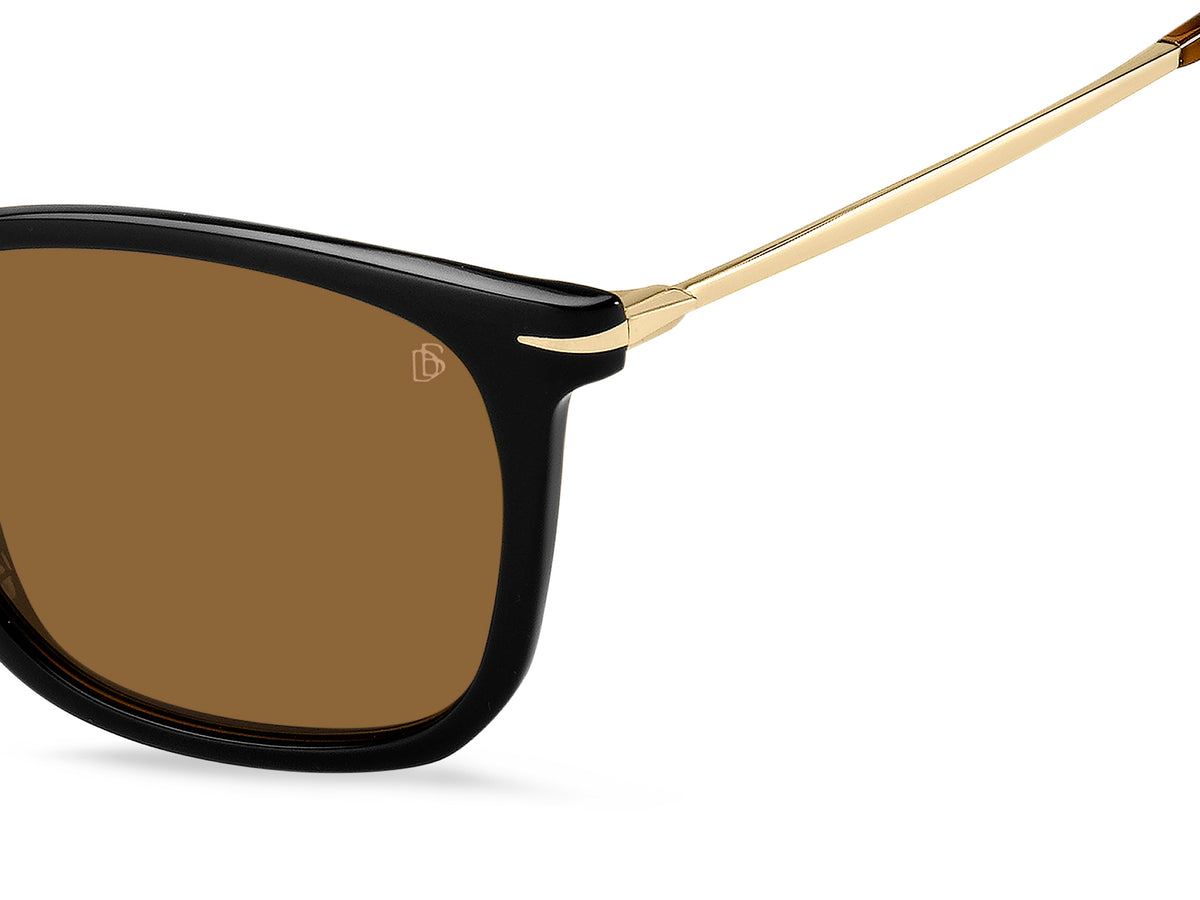 David Beckham DB 1034/S Black/ Grey Lens Polarised 53 / Plastic / Acetate