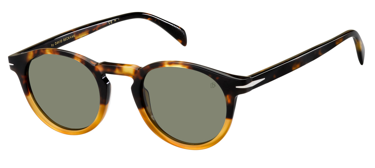 David Beckham DB 1036/S Havana Horn/ Green Lens 49 / Plastic / Acetate