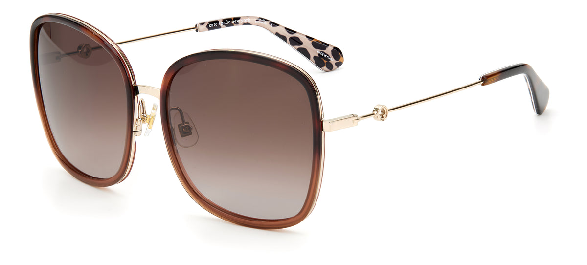 Kate Spade Paola/G/S 203552 Havana/ Brown Shaded