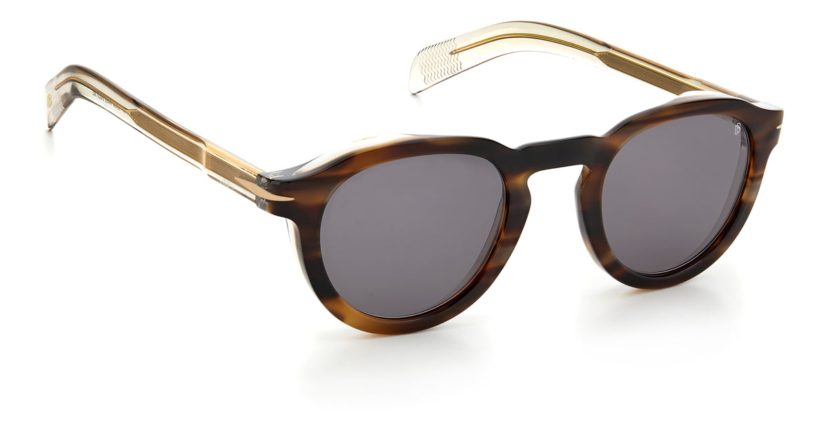 David Beckham DB 7029/S Brown Horn/ Blue
