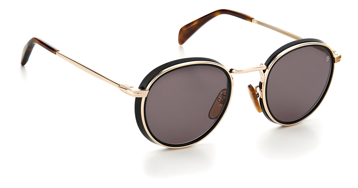 David Beckham DB 1033/S Black Gold/ Grey Lens