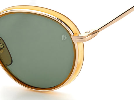 David Beckham DB 1033/S Yellow Horn/ Green Lens 49 / Plastic / Metal