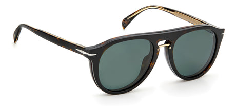 David Beckham Sunglasses DB 7032/G/CS Havana/ Green Lens Polarised