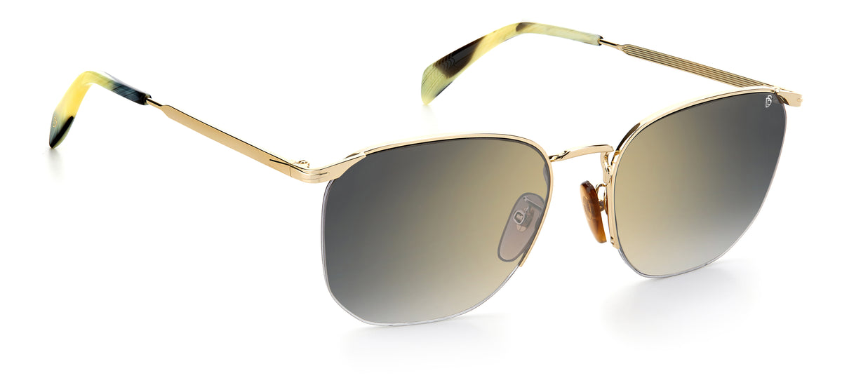 David Beckham DB 7030/S Dark Havana Brown/ Blue Lens