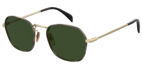 David Beckham Sunglasses DB 1031/G/S Gold Horn/ Green Lens