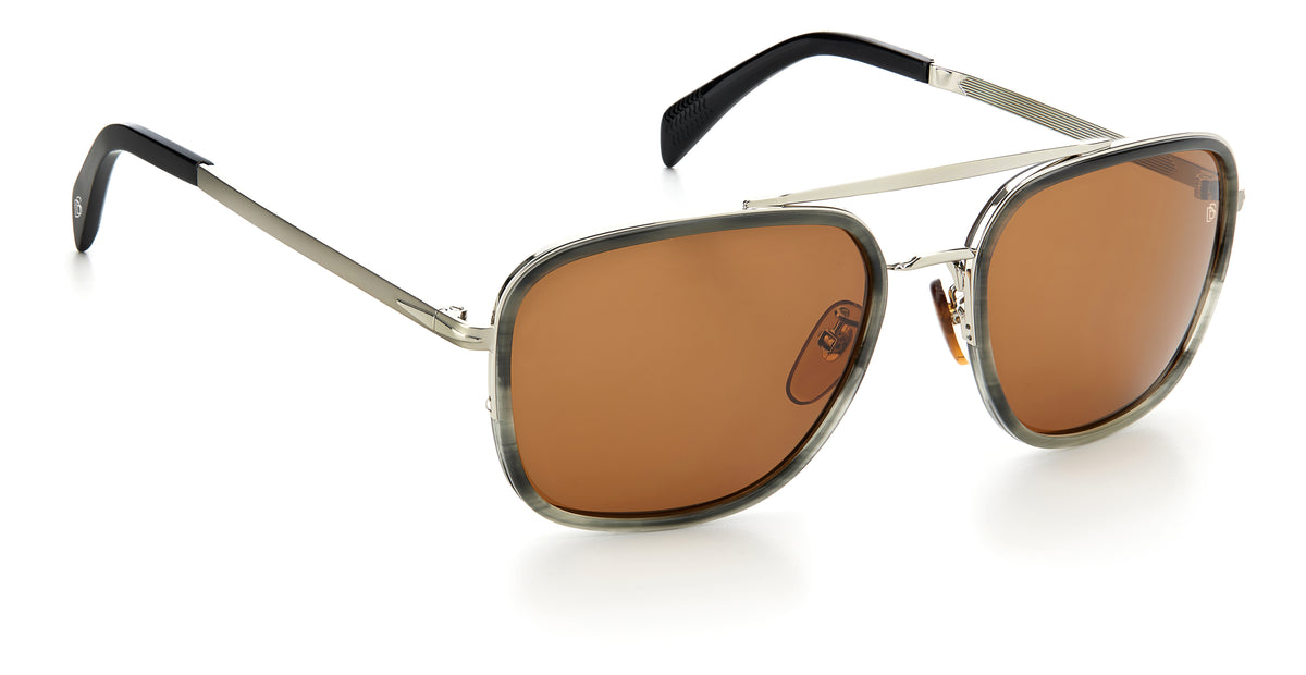David Beckham DB 7039/F/S-59-2W8 GREY HORN 70 BROWN