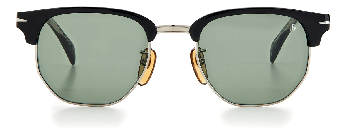 David Beckham DB 1002/S Black Ruthenium/ Green Lens 51 / Glass Lens / Acetate